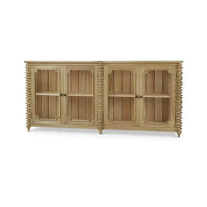 Bramble Milano 4 Door Sideboard In Fruitwood-Bramble-Blue Hand Home