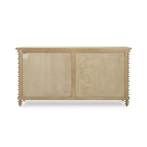 Bramble Milano 7 Drawer Dresser in Fruitwood-Bramble-Blue Hand Home