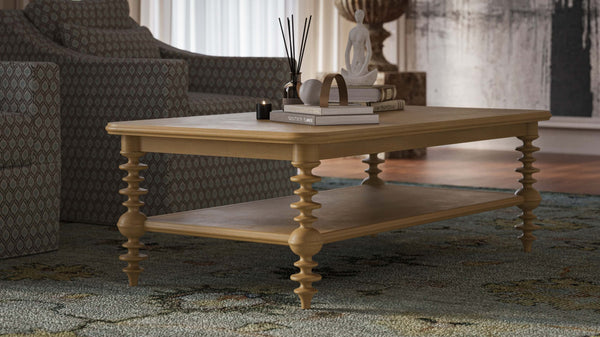 Bramble Milano Coffee Table In Fruitwood-Bramble-Blue Hand Home