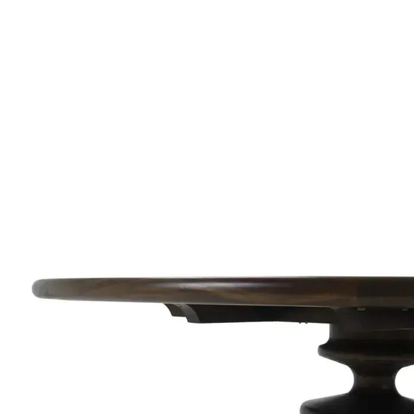 Bramble Milano Round Dining Table 60" In Walnut-Bramble-Blue Hand Home