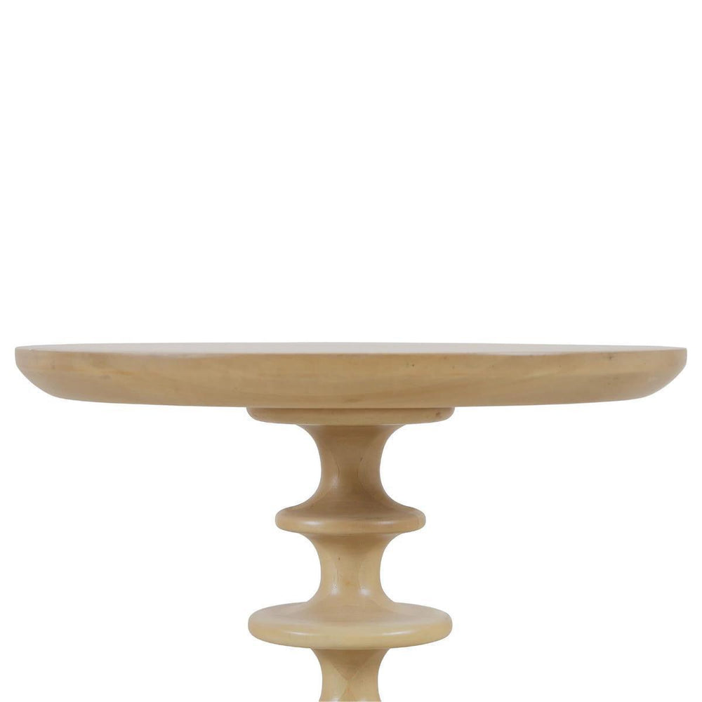 Bramble Milano Round Side Table in Fruitwood-Bramble-Blue Hand Home