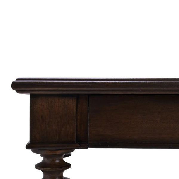 Bramble Milano Side Table In Walnut-Bramble-Blue Hand Home