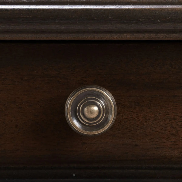 Bramble Milano Side Table In Walnut-Bramble-Blue Hand Home