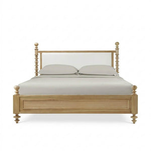 Milano Upholstered Bed King (* Adjustable Posters)-Blue Hand Home