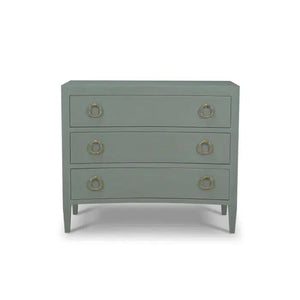 Bramble Mornington Linen Wrapped 3 Drawer Dresser In Linen Pale Blue-Bramble-Blue Hand Home