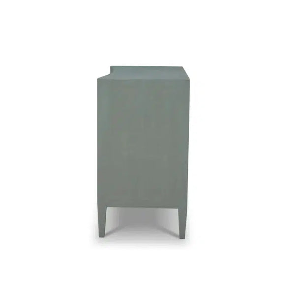 Bramble Mornington Linen Wrapped 3 Drawer Dresser In Linen Pale Blue-Bramble-Blue Hand Home