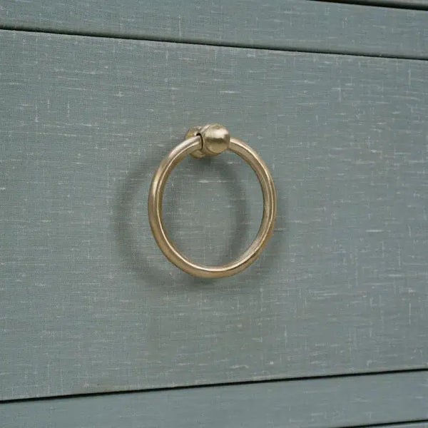 Bramble Mornington Linen Wrapped 3 Drawer Dresser In Linen Pale Blue-Bramble-Blue Hand Home