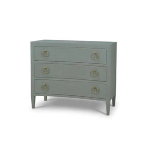 Bramble Mornington Linen Wrapped 3 Drawer Dresser In Linen Pale Blue-Bramble-Blue Hand Home