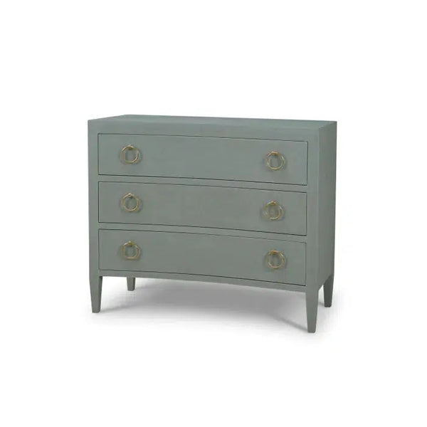 Bramble Mornington Linen Wrapped 3 Drawer Dresser In Linen Pale Blue-Bramble-Blue Hand Home
