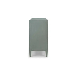 Bramble Mornington Linen Wrapped 6 Drawer Dresser In Linen Pale Blue-Bramble-Blue Hand Home