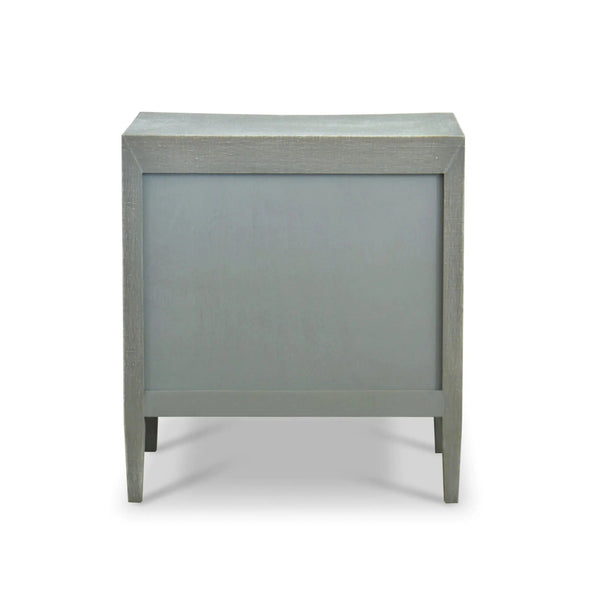 Bramble Mornington Linen Wrapped Nightstand In Linen Pale Blue-Bramble-Blue Hand Home