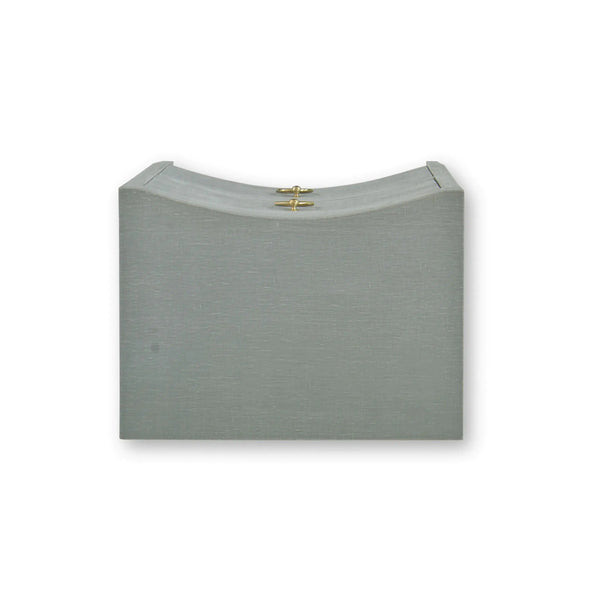 Bramble Mornington Linen Wrapped Nightstand In Linen Pale Blue-Bramble-Blue Hand Home