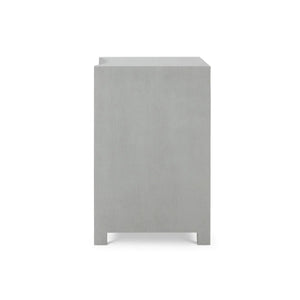 Bramble Mornington Open Shelf Bedside Table Linen Wrapped In Pale Blue-Bramble-Blue Hand Home