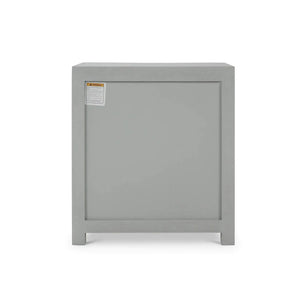Bramble Mornington Open Shelf Bedside Table Linen Wrapped In Pale Blue-Bramble-Blue Hand Home