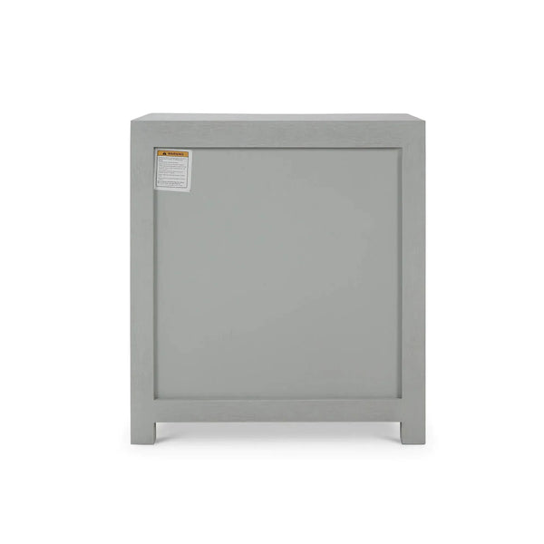 Bramble Mornington Open Shelf Bedside Table Linen Wrapped In Pale Blue-Bramble-Blue Hand Home