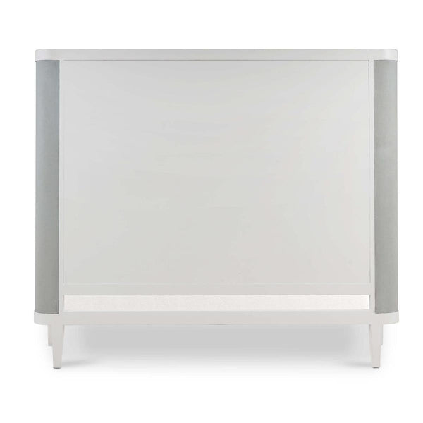 Mornington Upholstered & Linen Wrapped Bed Queen-Blue Hand Home