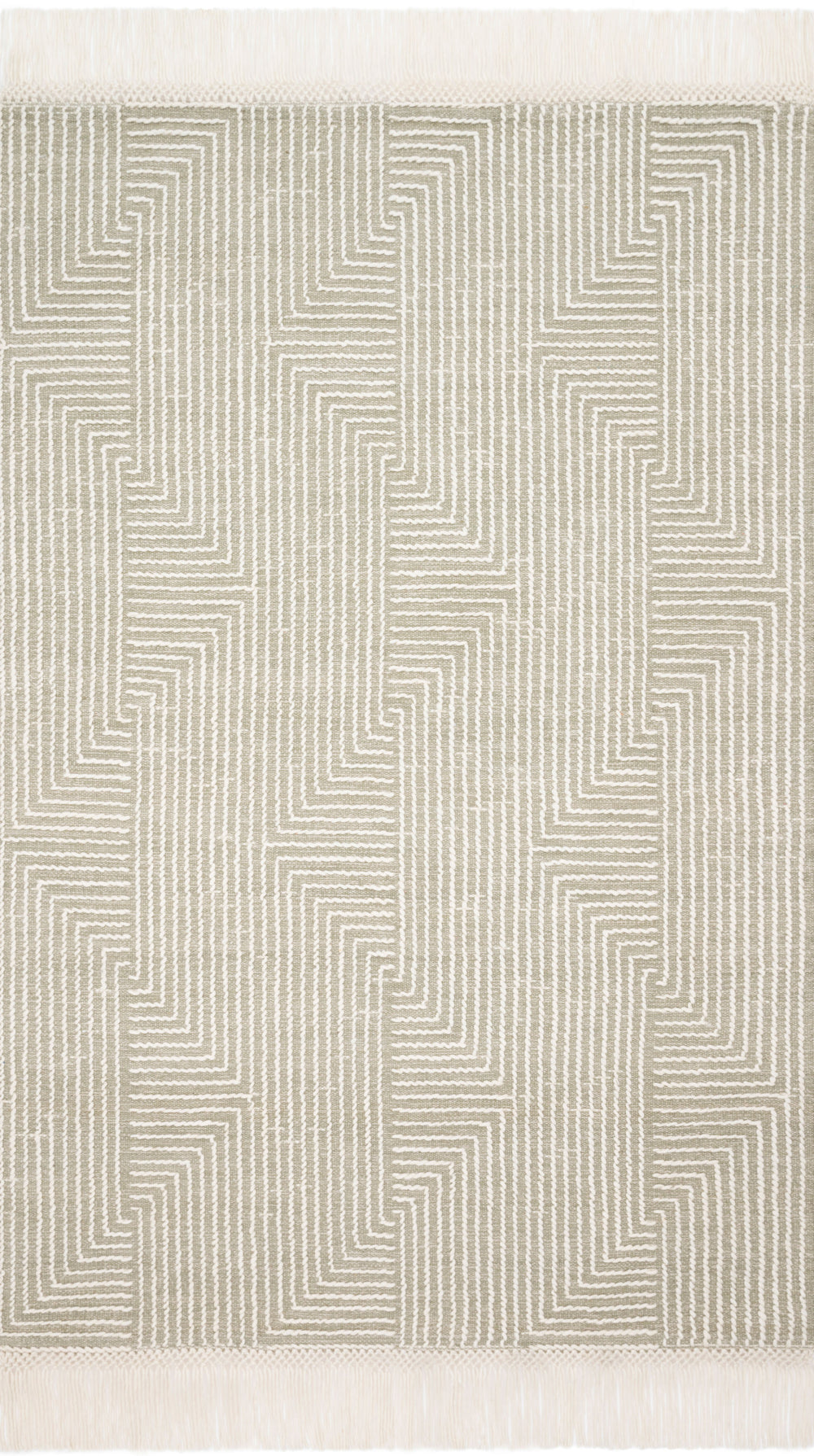 Magnolia Home by Joanna Gaines x Loloi Newton Rug - Sage / Ivory-Blue Hand Home