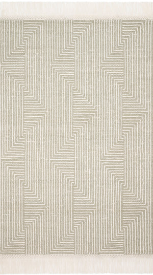 Magnolia Home by Joanna Gaines x Loloi Newton Rug - Sage / Ivory-Blue Hand Home