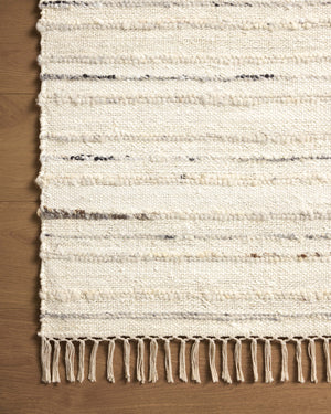 Magnolia Home by Joanna Gaines x Loloi Nico Rug - Ivory / Stone-Blue Hand Home