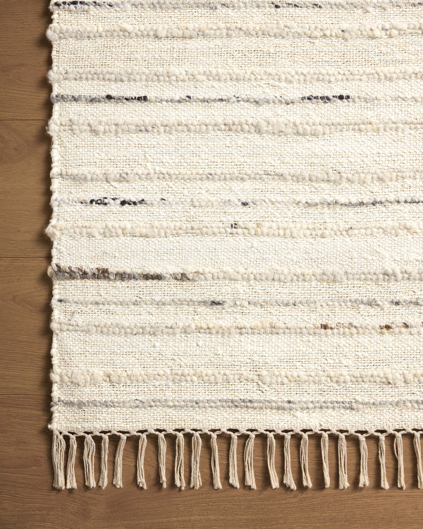 Magnolia Home by Joanna Gaines x Loloi Nico Rug - Ivory / Stone-Blue Hand Home