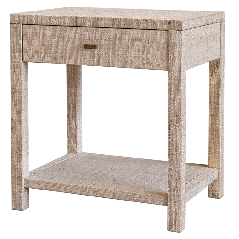 Indigo Road by Egypt Sherrod Gia Raffia Single Drawer Nightstand, 26"H, Natural