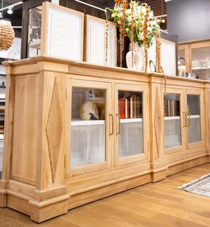 Bramble Narbonne Sideboard In Fruitwood W/ True White Interior-Bramble-Blue Hand Home