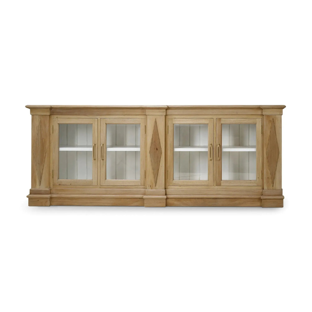 Bramble Narbonne Sideboard In Fruitwood W/ True White Interior-Bramble-Blue Hand Home