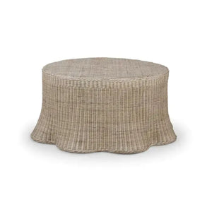 Bramble Newport Coffee Table In Rattan Natural-Bramble-Blue Hand Home