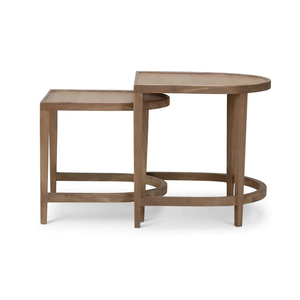 Bramble Normandy Nesting Tables Set Of 2 In Sandbar-Bramble-Blue Hand Home