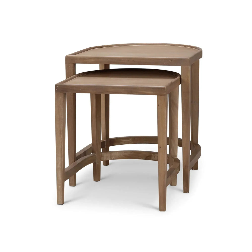Bramble Normandy Nesting Tables Set Of 2 In Sandbar-Bramble-Blue Hand Home