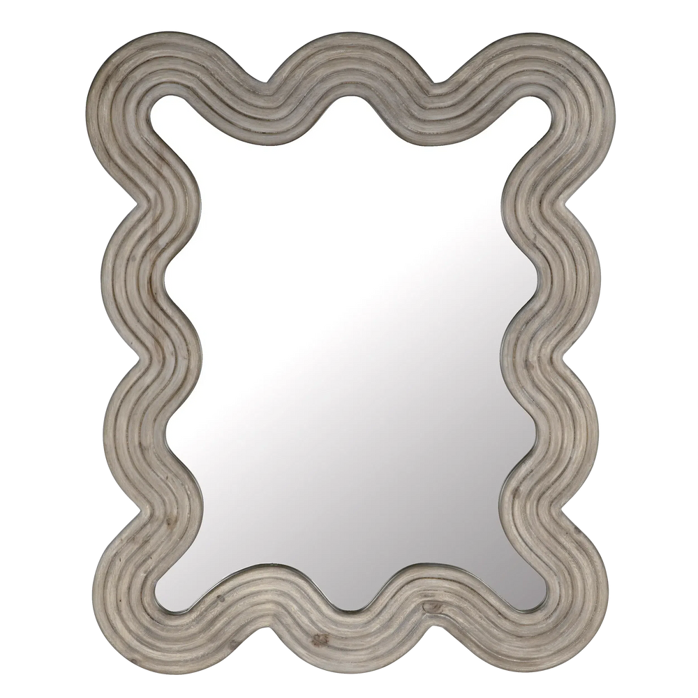 Reclaimed Lumber, Ozark Mirror, Small - 40x1.5x51.5-Blue Hand Home