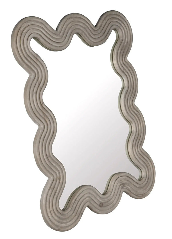 Reclaimed Lumber, Ozark Mirror, Small - 40x1.5x51.5-Blue Hand Home