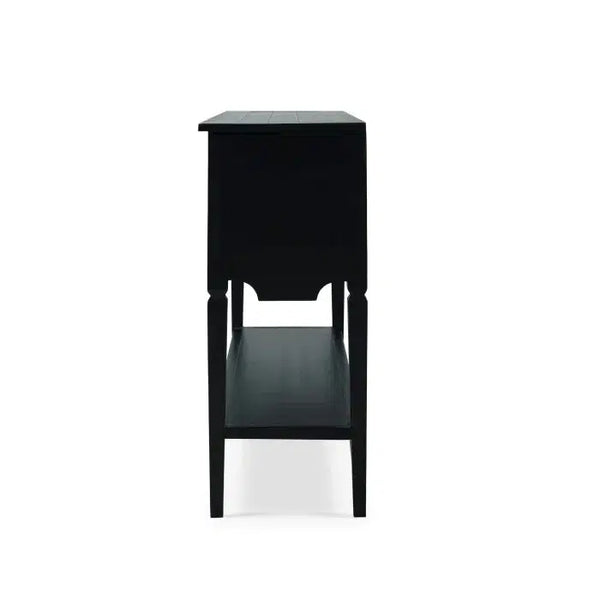 Bramble Orleans Console Table In Batavia Black-Bramble-Blue Hand Home