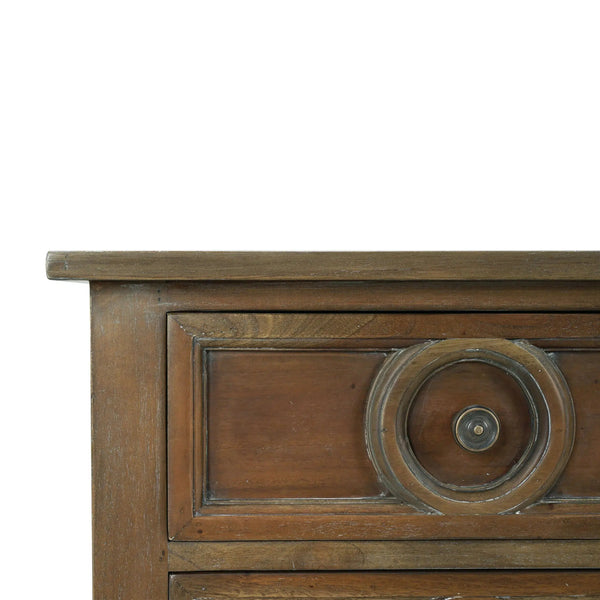 Bramble Orleans Console Table In Straw Wash-Bramble-Blue Hand Home
