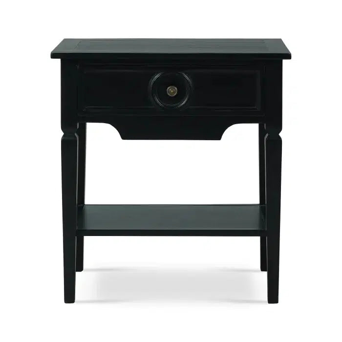 Bramble Orleans Side Table In Batavia Black-Bramble-Blue Hand Home
