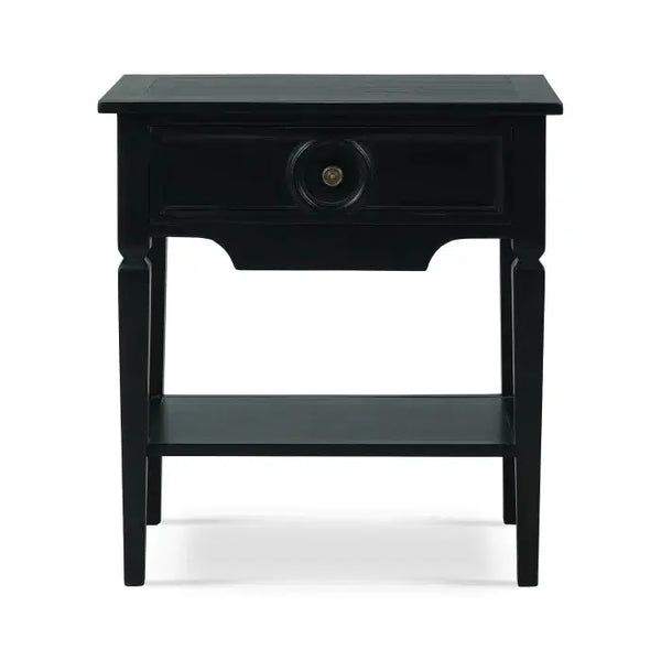 Bramble Orleans Side Table In Batavia Black-Bramble-Blue Hand Home