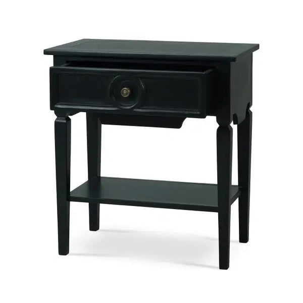 Bramble Orleans Side Table In Batavia Black-Bramble-Blue Hand Home