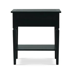 Bramble Orleans Side Table In Batavia Black-Bramble-Blue Hand Home