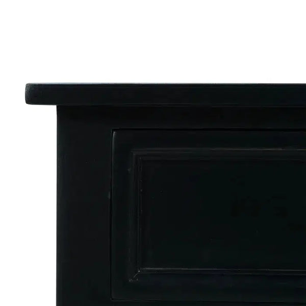 Bramble Orleans Side Table In Batavia Black-Bramble-Blue Hand Home