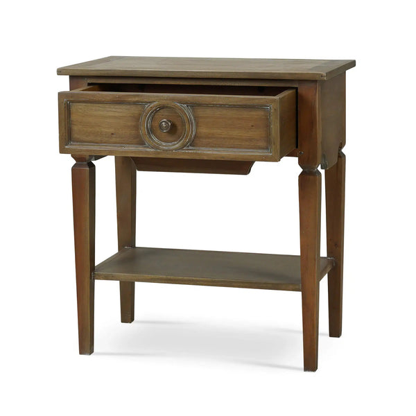 Bramble Orleans Side Table In Straw Wash-Bramble-Blue Hand Home