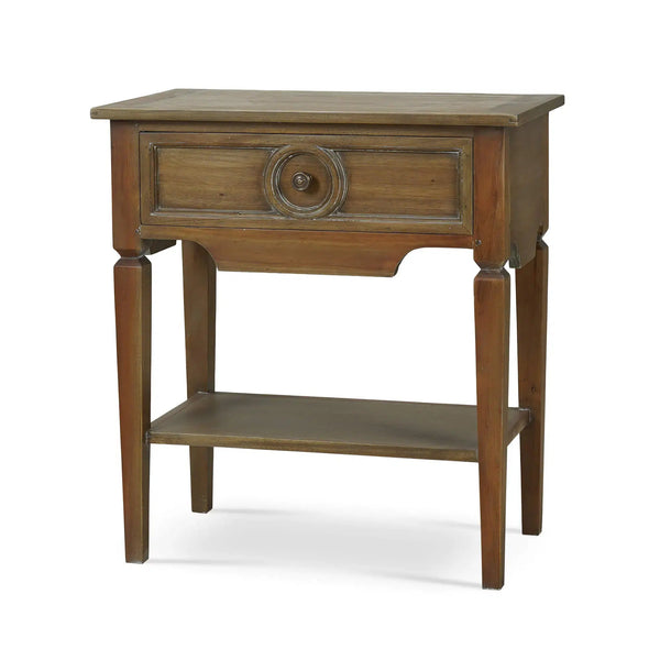 Bramble Orleans Side Table In Straw Wash-Bramble-Blue Hand Home
