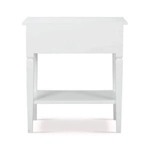 Bramble Orleans Side Table in Architectural White-Bramble-Blue Hand Home