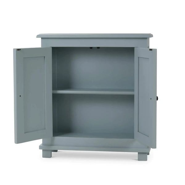 Bramble Osborn Narrow 2 Door Cabinet in Ocean Blue-Bramble-Blue Hand Home
