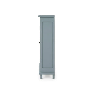 Bramble Osborn Narrow 2 Door Cabinet in Ocean Blue-Bramble-Blue Hand Home