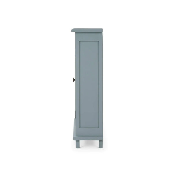 Bramble Osborn Narrow 2 Door Cabinet in Ocean Blue-Bramble-Blue Hand Home