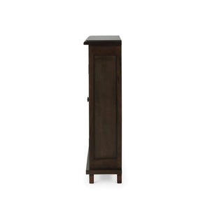 Bramble Osborn Narrow 2 Door Cabinet In Walnut-Bramble-Blue Hand Home