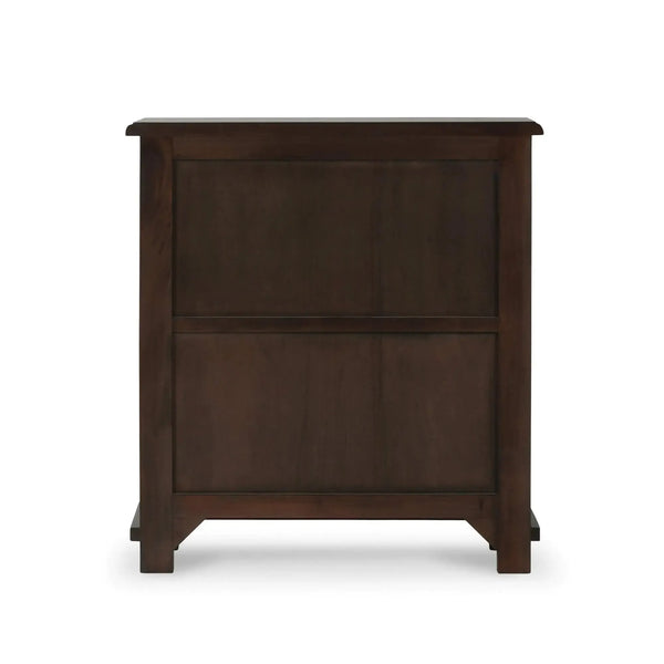 Bramble Osborn Narrow 2 Door Cabinet In Walnut-Bramble-Blue Hand Home