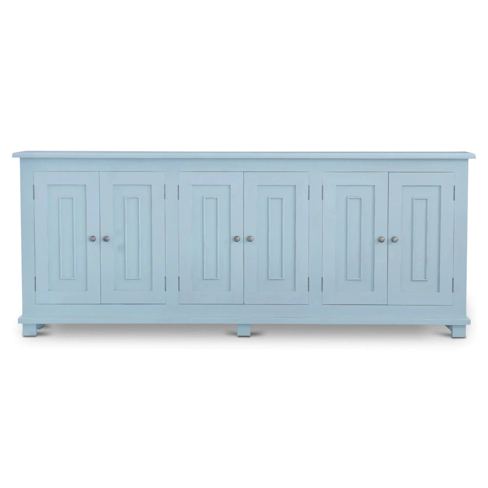 Bramble Osborne Narrow Sideboard In Ocean Blue-Bramble-Blue Hand Home