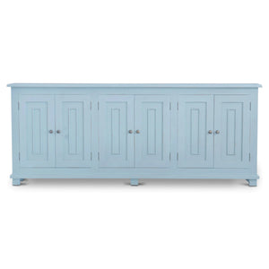 Bramble Osborne Narrow Sideboard In Ocean Blue-Bramble-Blue Hand Home