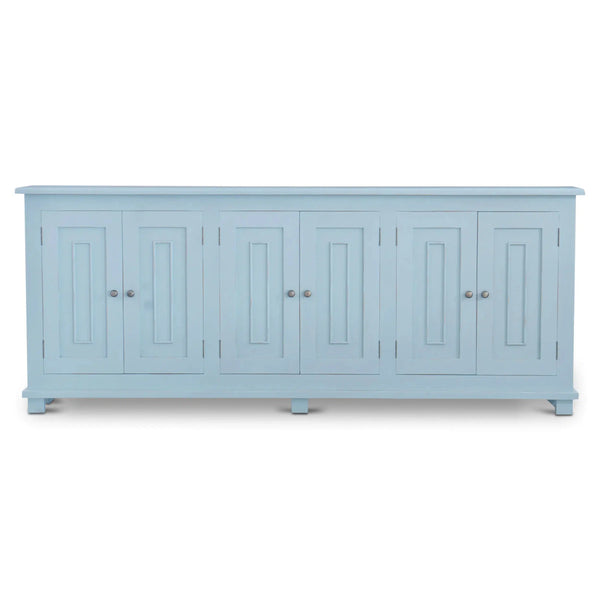 Bramble Osborne Narrow Sideboard In Ocean Blue-Bramble-Blue Hand Home